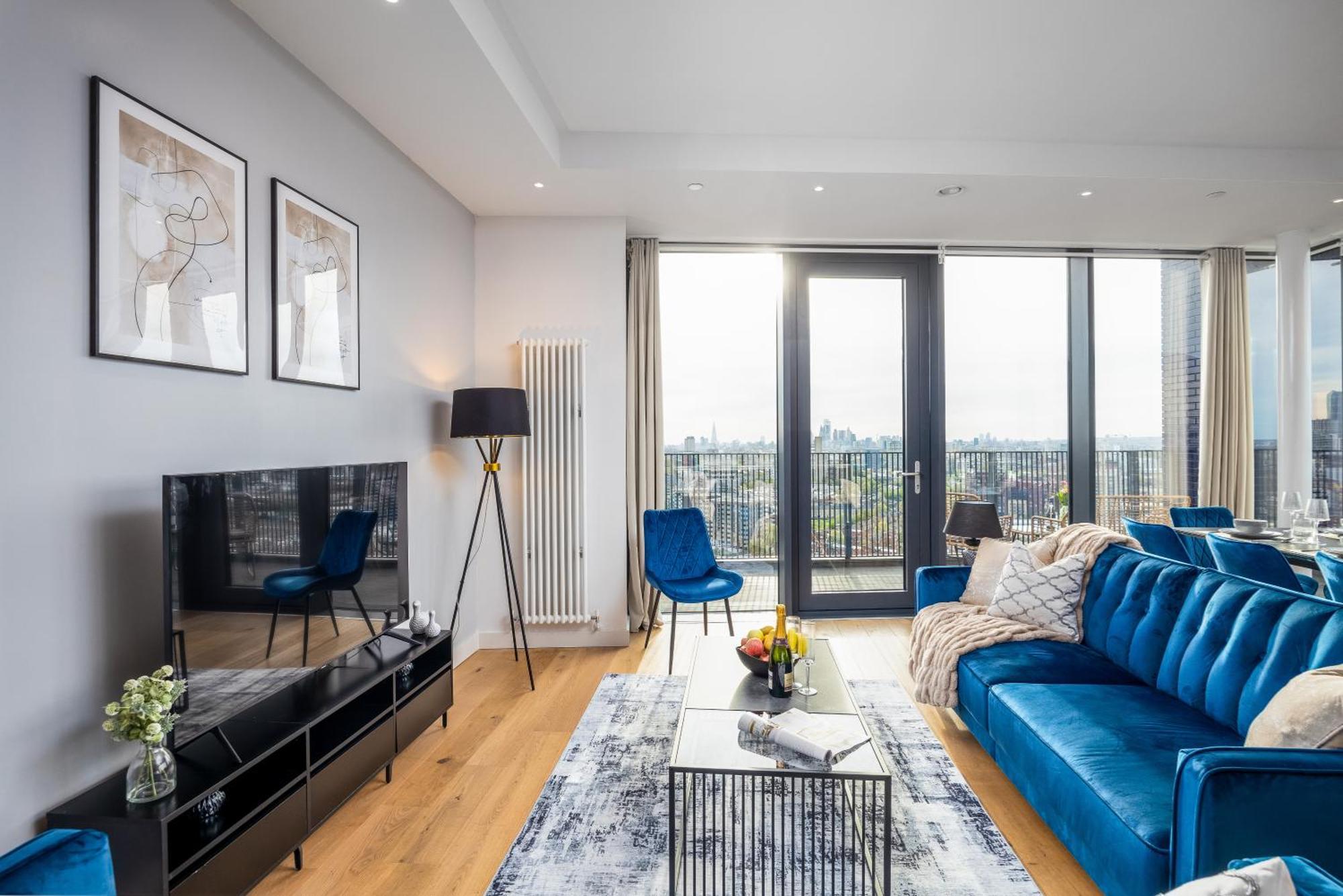 Appartement Luxury & Spacious 2 Bedroom Apt With City Views Londen