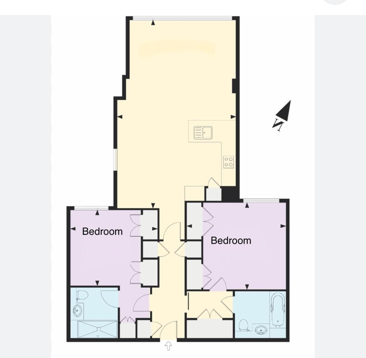 Lägenhet Avrora 2 Bedroom Luxury *