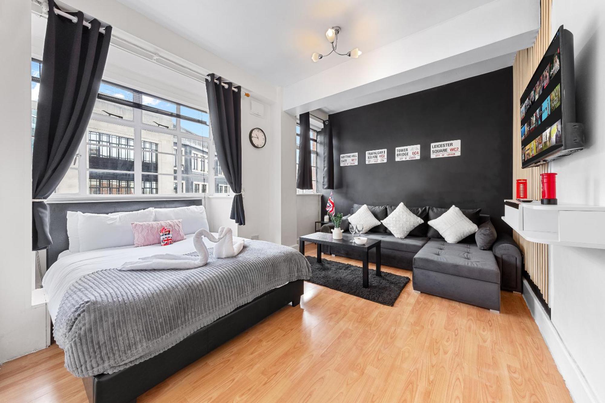 Paddington Station Paradise For Up To 4 Guests! Dream 2 Mins Walk From Station With Extra Double Sofa Bed! Lägenhet