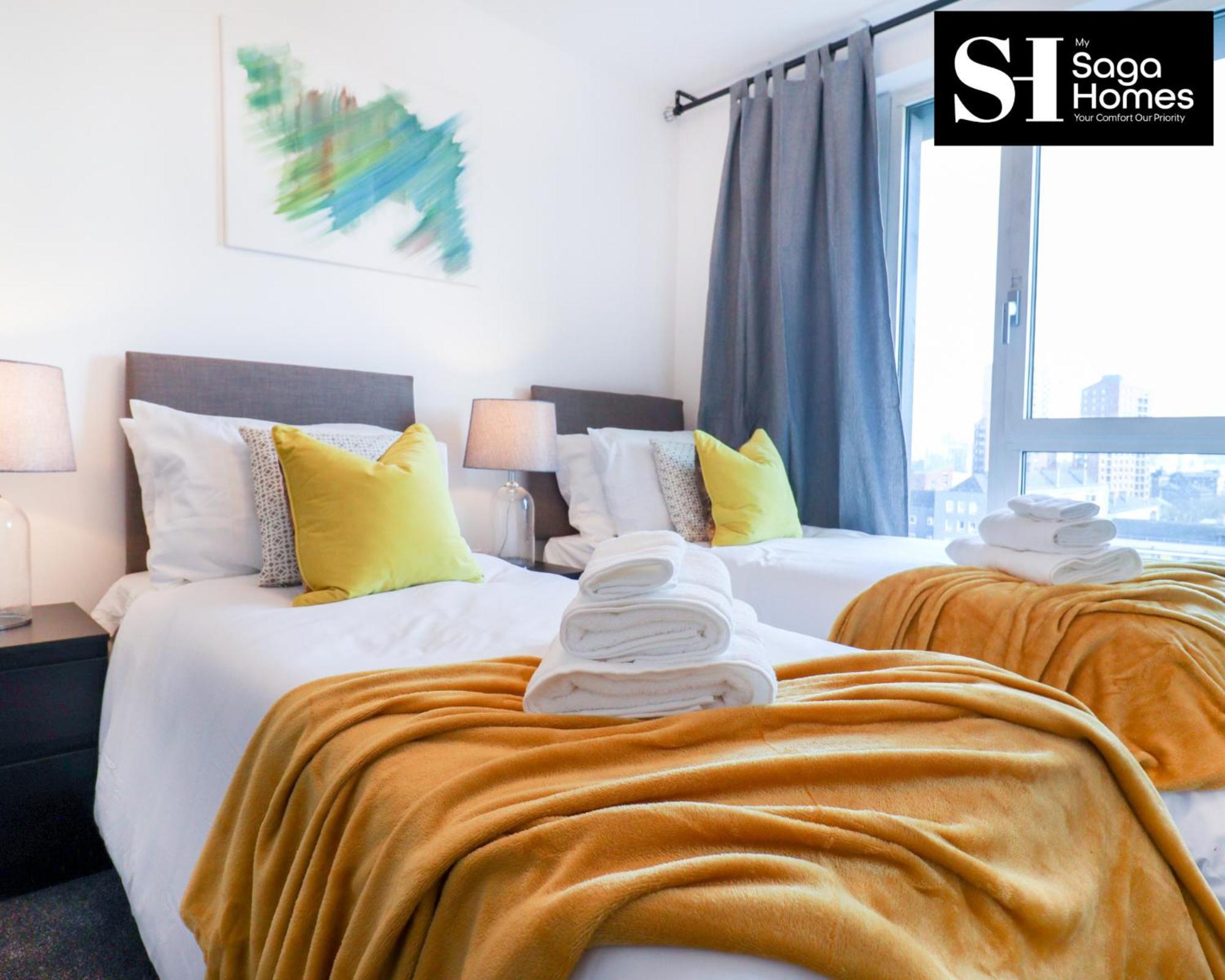 Three Bedroom At My Saga Homes Short Lets & Serviced Jefferson Plaza Appartement Londen