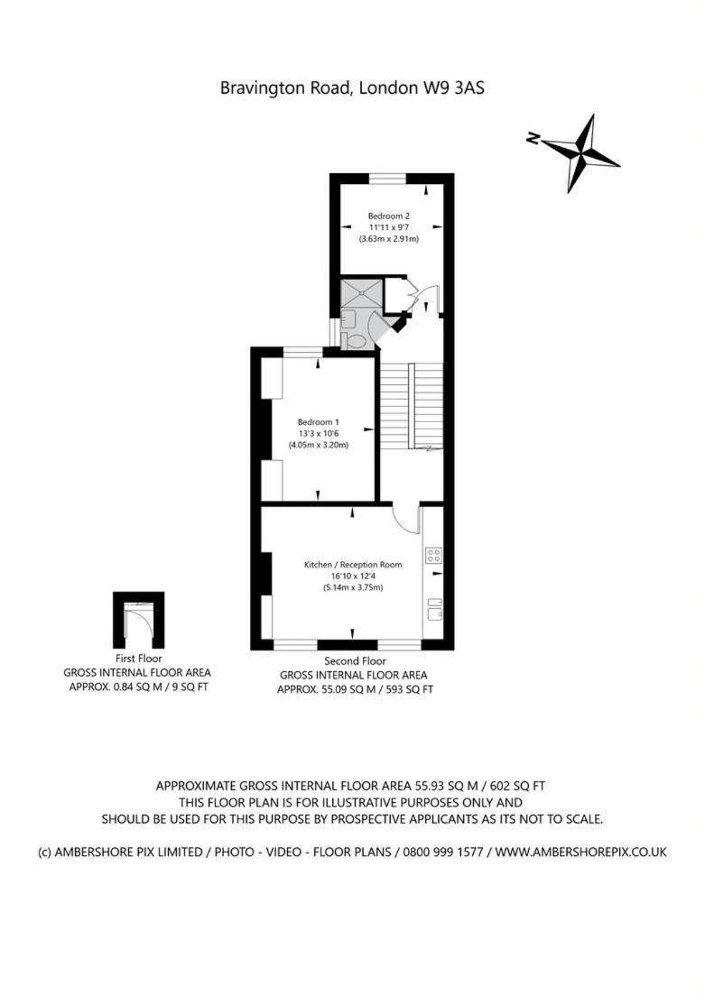 Modern Split Level 2br Spacious Maida Vale Appartement *