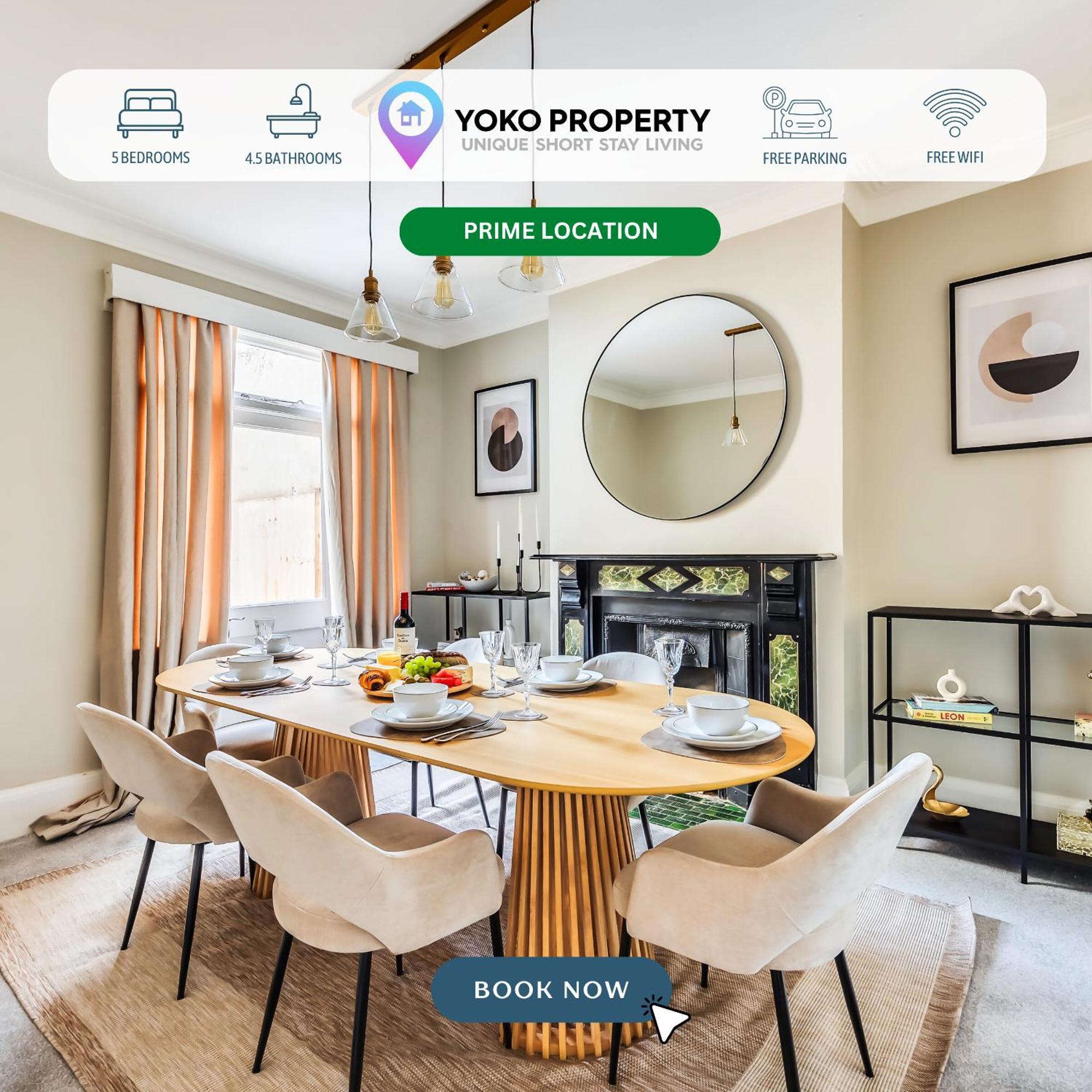 Semesterbostad Beautiful 5 Bedroom 4 Bathroom House In W6 By Yoko - 10 Minute's To - Free Parking, Fast Wifi, Work Desks And Smarttvs With And Netflix London
