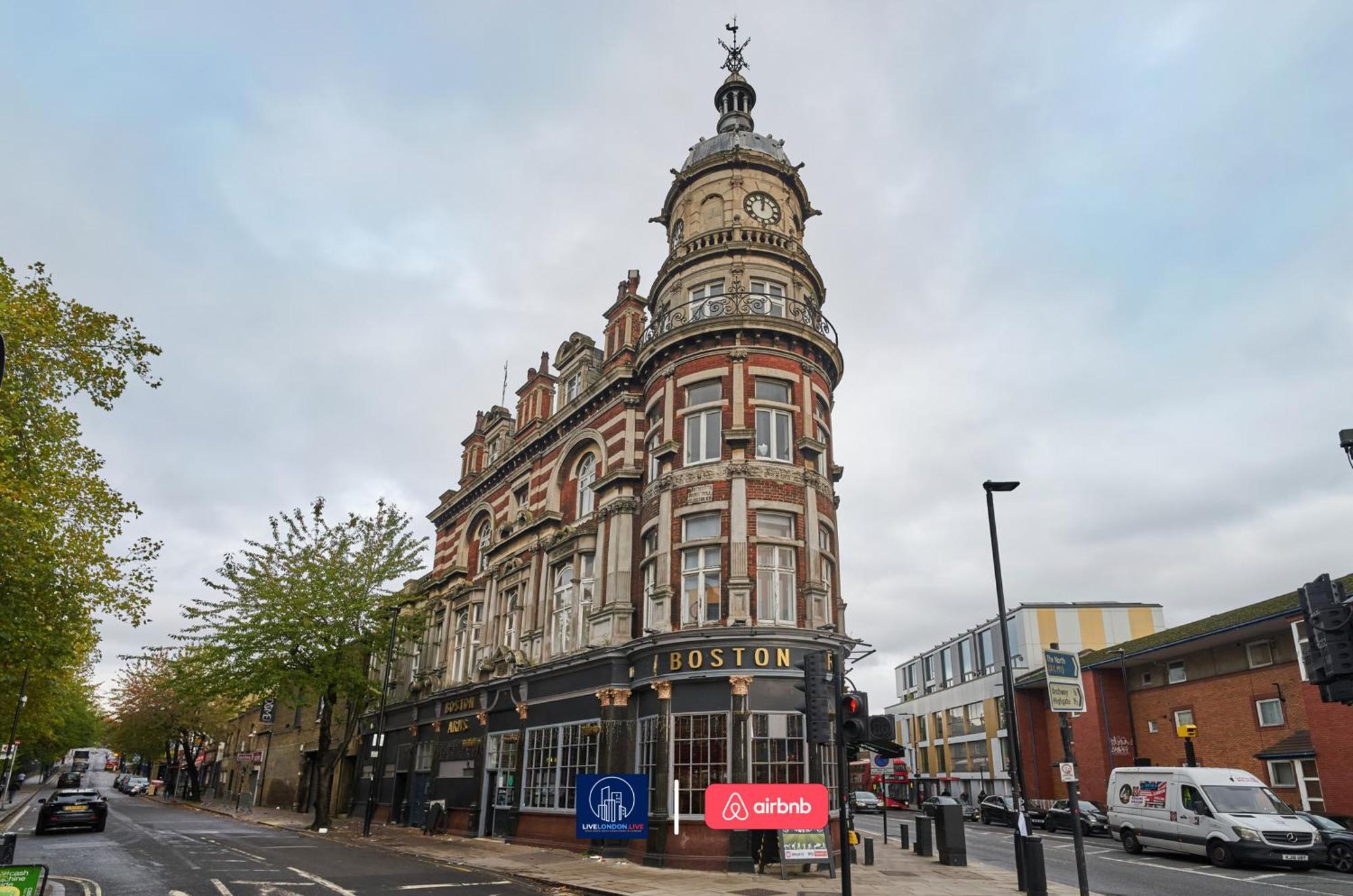 Lejlighed Last-minute Reserve L Sleeps Up To 4 Guests L One-bedroom With King Bed And High Ceilings Near Camden By Live Short Lets & Serviced *