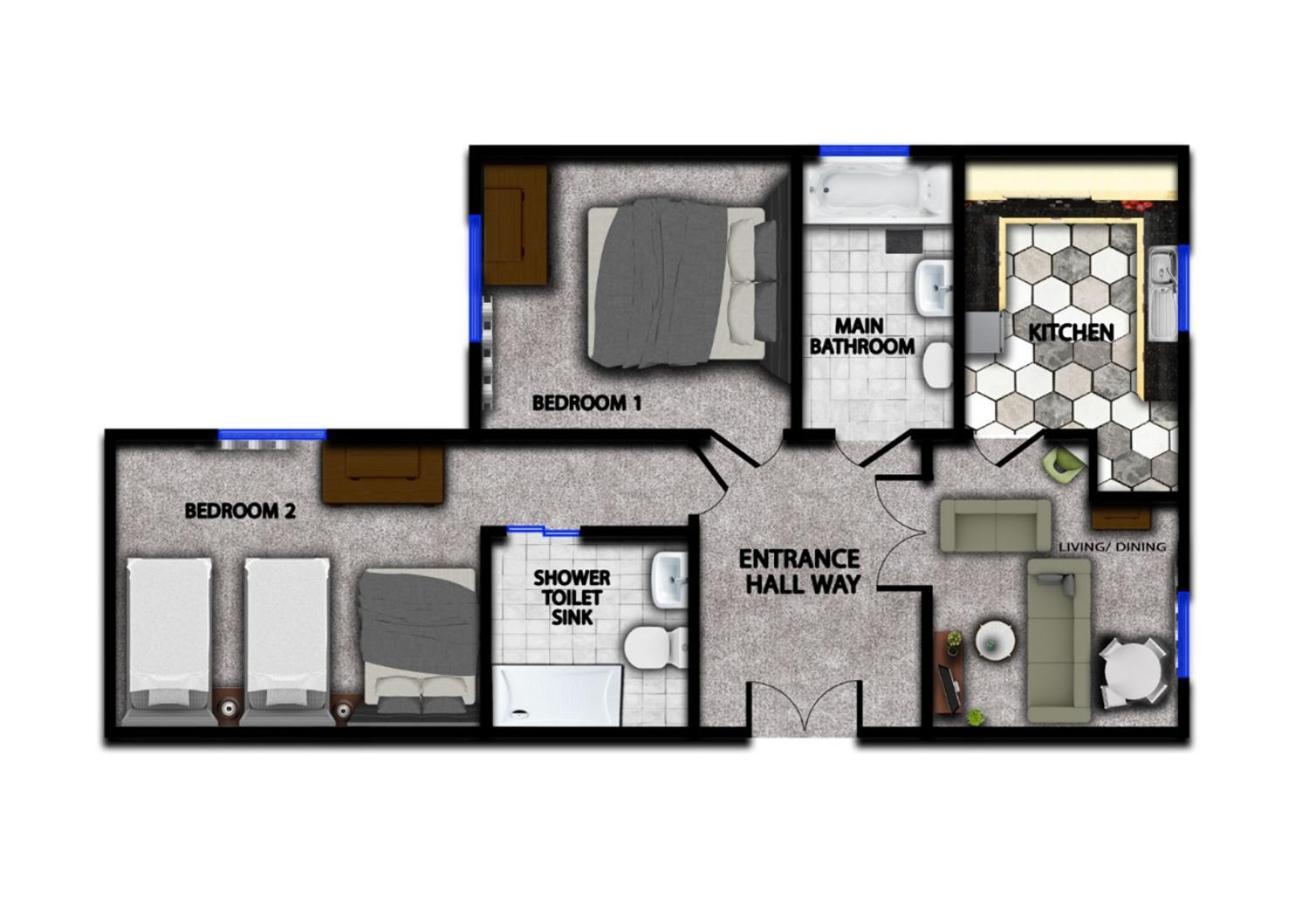 Appartement Family-friendly 2-bed, 2-bath Xmas - Book Now! *