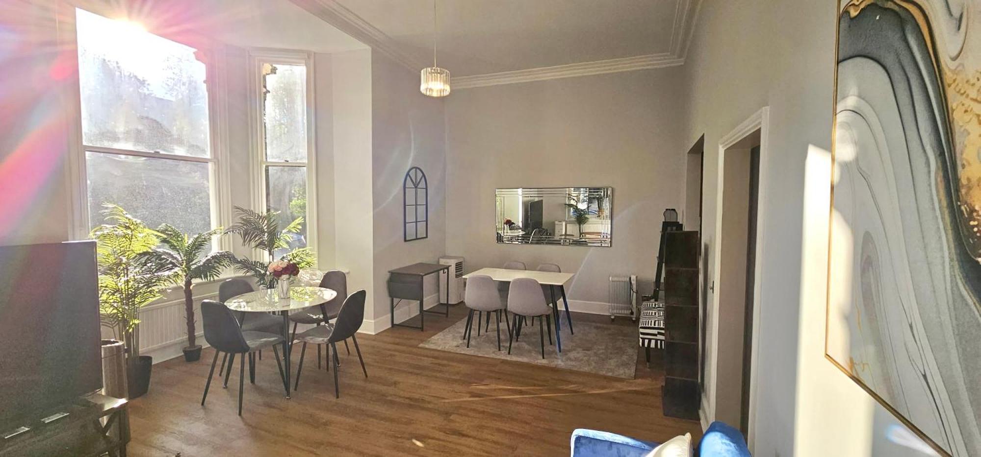 Kensington 2Bed Stucco Bright Large High Ceilings - Luxurylondonstays Lejlighed *